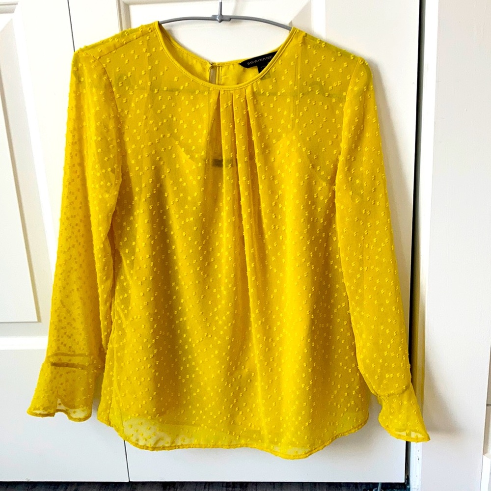 Banana Republic blouse with ruffle sleeves
